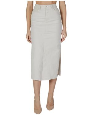 Vila Midi Skirts - Grey