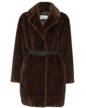 P.A.R.O.S.H. Belted Coats - Brown