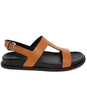 Guglielmo Rotta Flat Sandals - Brown