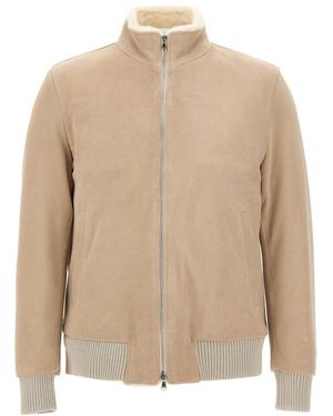 Barba Napoli Bomber Jackets - Natural