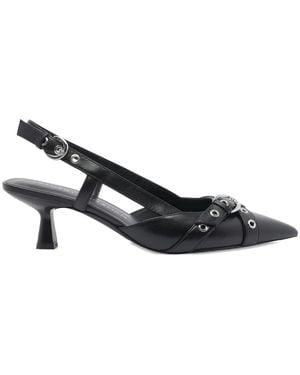 Stuart Weitzman Super Moto Slingback 50 Pump - Schwarz