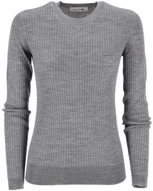 Lacoste Round-Neck Knitwear - Grijs