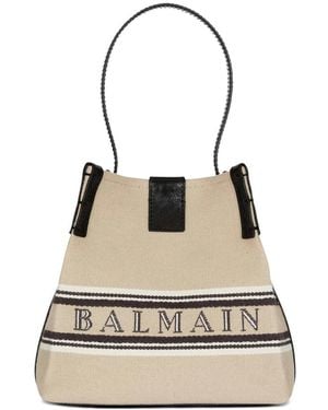 Balmain Bucket Bags - Natural