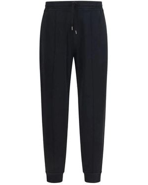 Brunello Cucinelli Broeken ,Zwart ,Katoen Cotton Joggers - Blauw