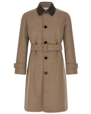 Lardini Belted Coats - Marrón