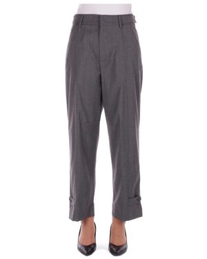 Dondup Straight Trousers - Grijs