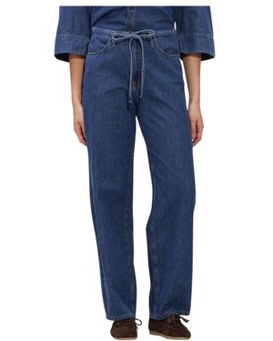 Summum Jeans ,Blauw ,Katoen Loose Fit Light Cotton Twill Jeans