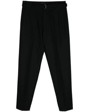 Low Brand Straight Trousers - Zwart