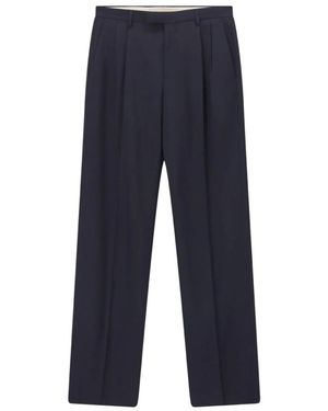 Valentino Broeken ,Blauw ,Katoen Kostuumbroek