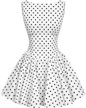 CLOEYS Polka Dot Dress - Weiß