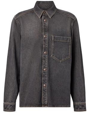 DRYKORN Overhemden ,Grijs ,Denim Denim Shirts