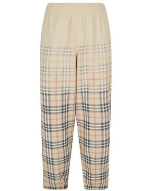 Burberry Straight Trousers - Natural