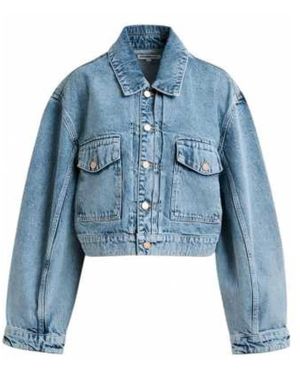 Essentiel Antwerp Gekürzte Aqua Jeansjacke - Blau