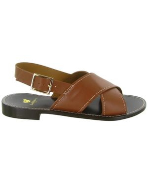 Bobbies Jill Flat Sandalen - Bruin