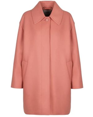 Fendi Single-Breasted Coats - Pink