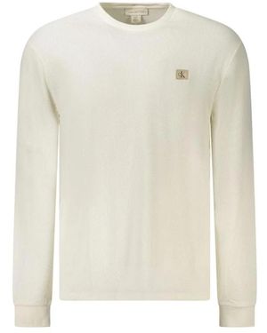 Calvin Klein Round-Neck Knitwear - White