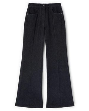 mötivi Jeans ,Blauw ,Katoen High-Waisted Flare Jeans