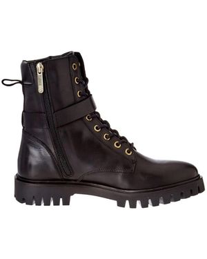 Tommy Hilfiger Schnürstiefel Mit Schnalle - Braun