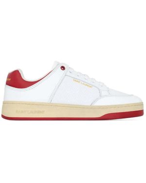 Saint Laurent Schoenen ,Wit ,Leer Court Classic Sneakers