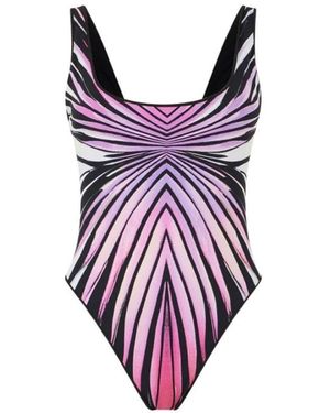 Roberto Cavalli Badmode ,Veelkleurig ,Beachwear - Paars