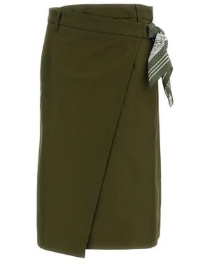 True Royal Midi Skirts - Green
