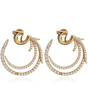Ferragamo Ear Piuma Clip-On Ohrringe - Mettallic
