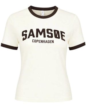 Samsøe & Samsøe Tops ,T-Shirts - Wit