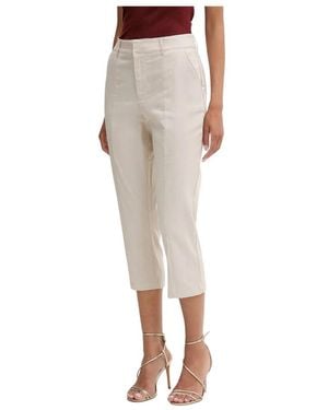 Guess Broeken ,Polyester Chrissy Cropped Broeken - Naturel