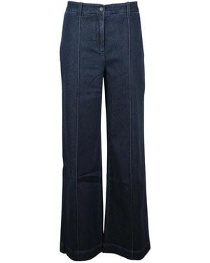 Eleventy Wide Leg Jeans - Blauw