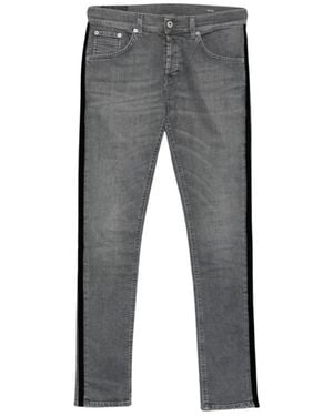 Dondup Jeans ,Grijs ,Denim Slim-Fit Jeans