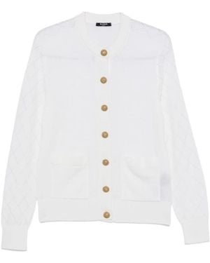 Balmain Cardigans - White