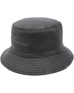 Jacquemus Le Bob Cachemiro Bucket Hat - Grau