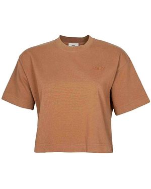 Autry Tops ,Bruin ,Katoen T-Shirt