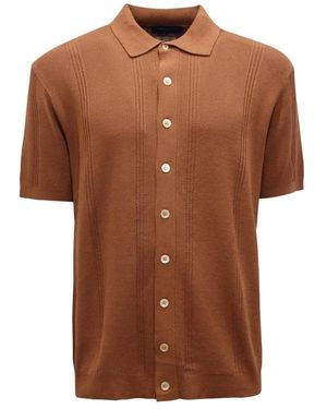 Daniele Fiesoli Short Sleeve Shirts - Brown