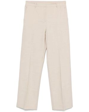 Antonelli Pantalones Blancos Tela De Sarga Elástica, Mujer, Talla - Neutro
