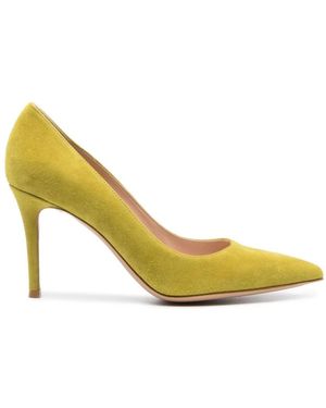 Gianvito Rossi Schoenen ,Groen ,Suède 85 Pump - Geel
