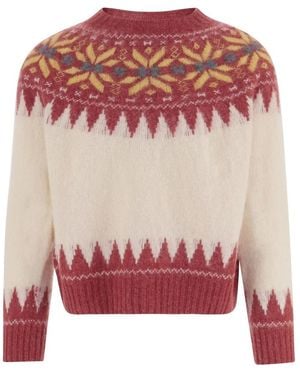 Howlin' Love On A Knitted Train Knit - Pink