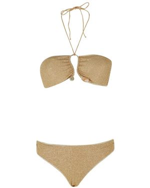 Oséree Lumiere Stones Bandeau Set - Weiß