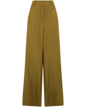 Alberta Ferretti Wide Trousers - Green