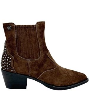 Janet & Janet Schoenen ,Bruin ,Leer Enkelboot