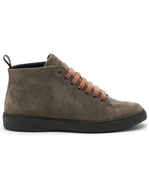 Frau Wildleder High-Top Schnürschuh - Braun