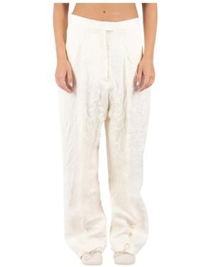 Tommy Hilfiger Cremefarbene Viskosehose - Natur