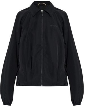Rethinkit Studios Jassen ,Zwart ,Polyester Jas Met Kraag