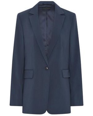 Cro Klassischer-Blazer Mit Klappentaschen - Blau