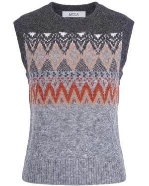 Jucca Round-Neck Knitwear - Gris