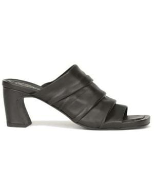 Ash Heeled Mules - Grey