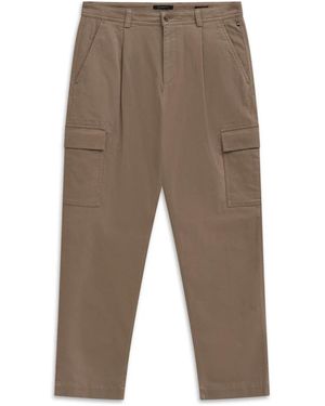 Bugatti Broeken ,Bruin ,Katoen Cargo Broek Tapered Fit Met Zachte Touch