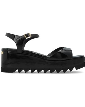 Stella McCartney Elyse Wedge Sandalen - Schwarz