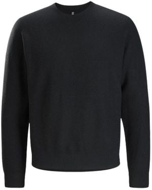 Arc'teryx Schwarzer Woll-Midlayer Für Männer