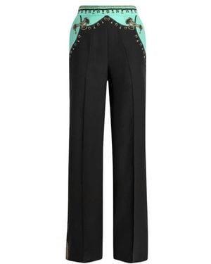 Etro Straight Trousers - Negro